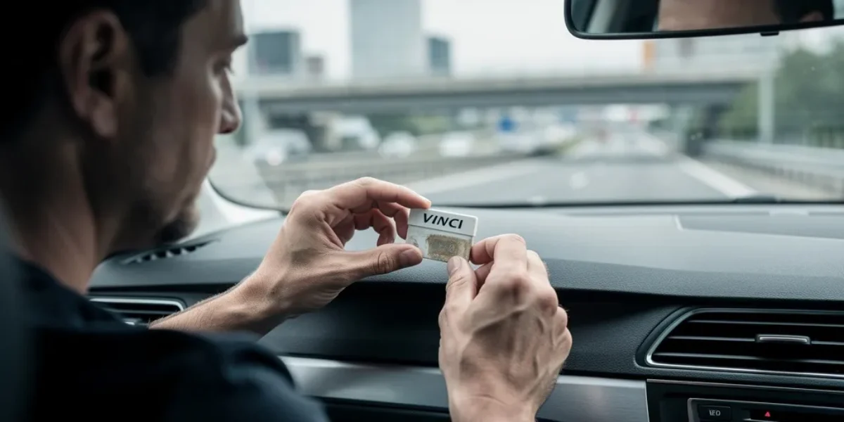 comment enlever le badge telepeage vinci de son support